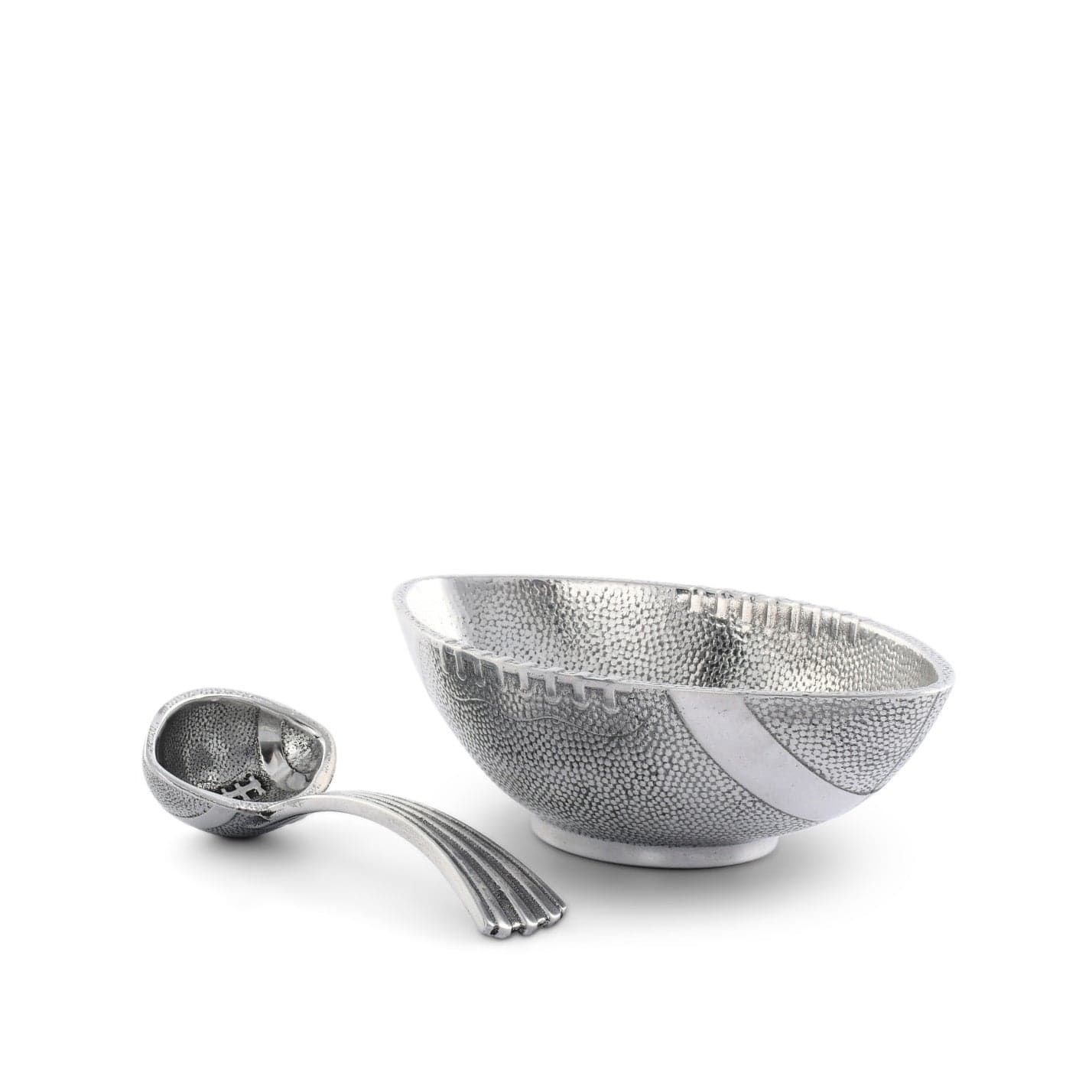 Football Condiment Bowl with Spoon by Arthur Court Designs