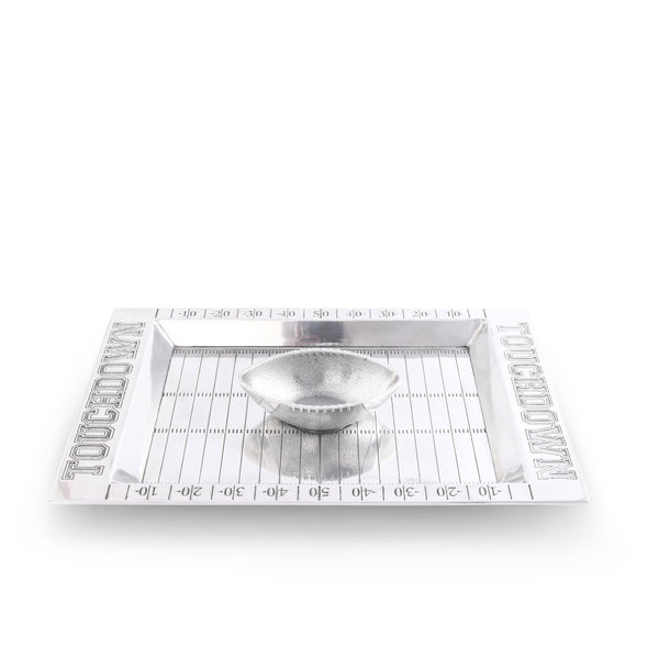 Football Field Chip and Dip Tray and Bowl Arthur Court Designs