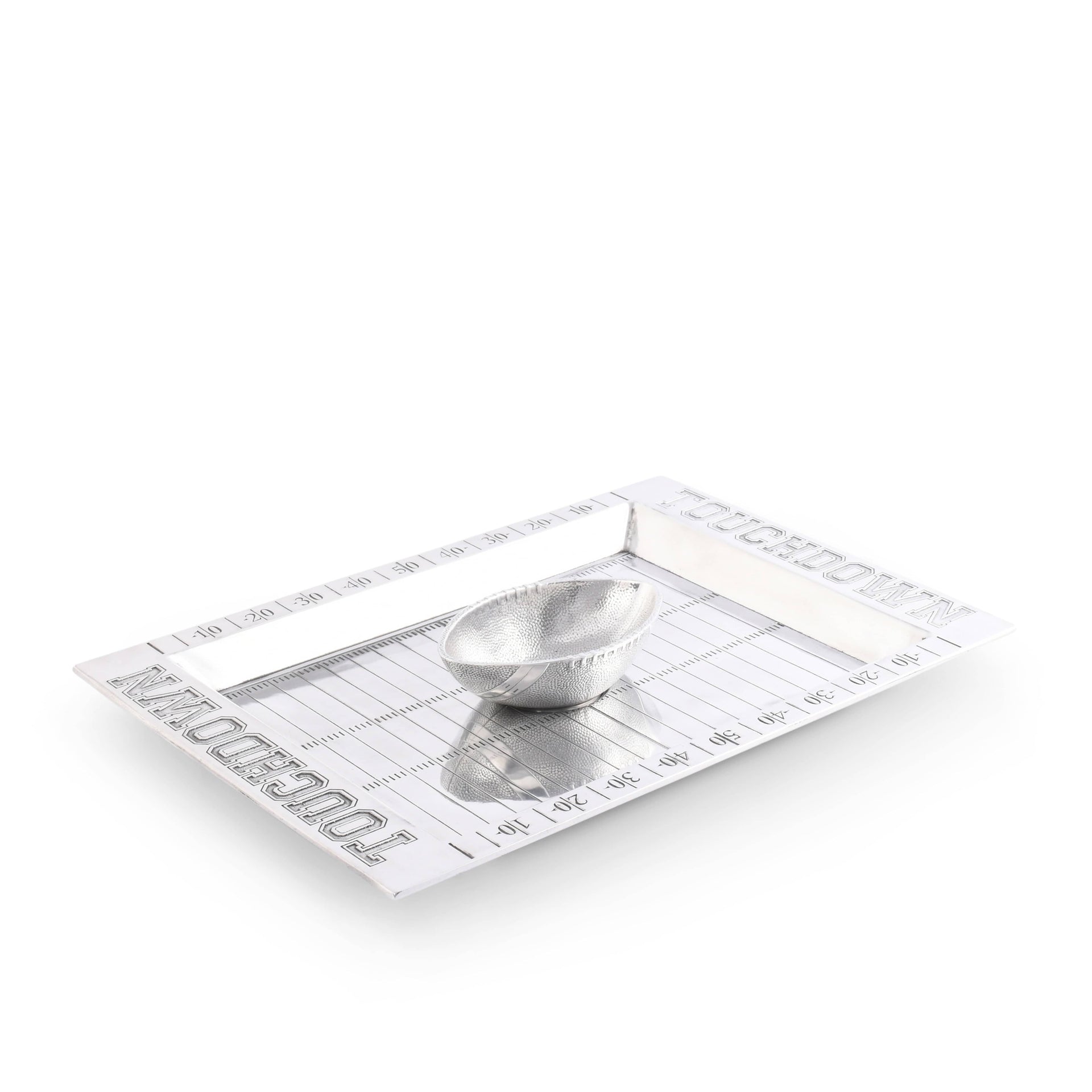 Football Field Chip and Dip Tray and Bowl Arthur Court Designs