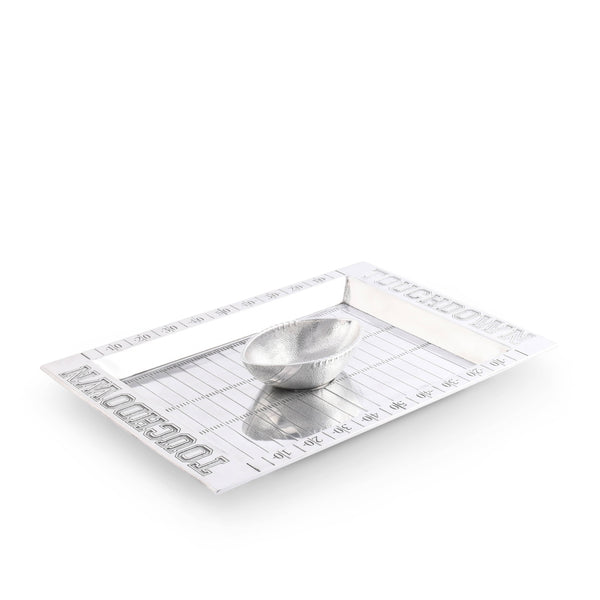 Football Field Chip and Dip Tray and Bowl Arthur Court Designs