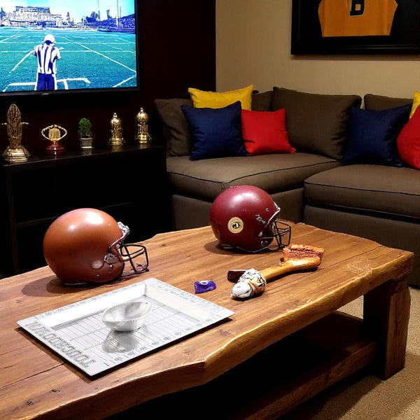 Football Field Chip and Dip Tray and Bowl Arthur Court Designs