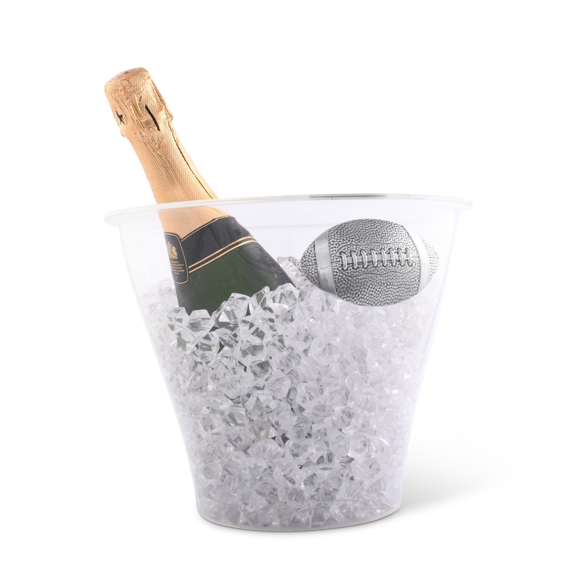 Football Handle Acrylic Ice Bucket Arthur Court Designs