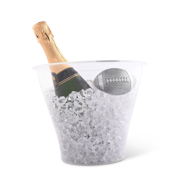 Football Handle Acrylic Ice Bucket Arthur Court Designs