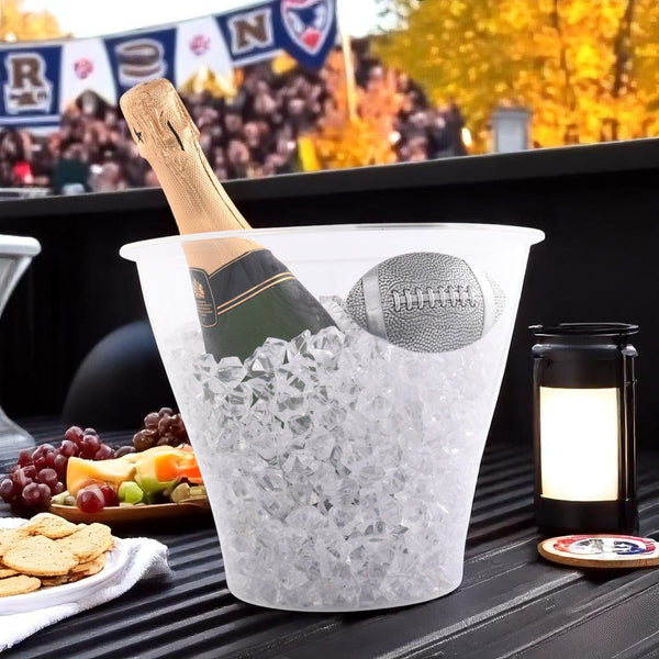 Football Handle Acrylic Ice Bucket Arthur Court Designs