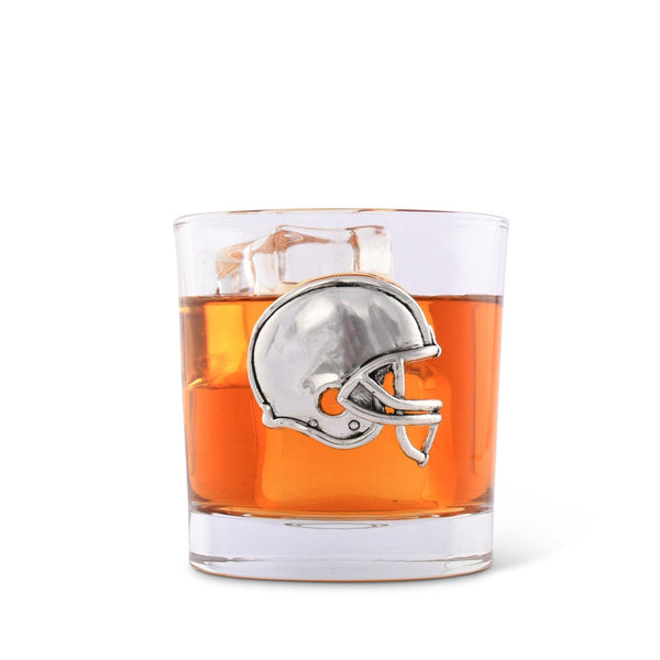 Football Helmet Bar Glasses Set of 4 Arthur Court Designs