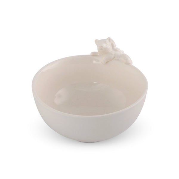 Climbing Squirrel Stoneware Nut Bowl