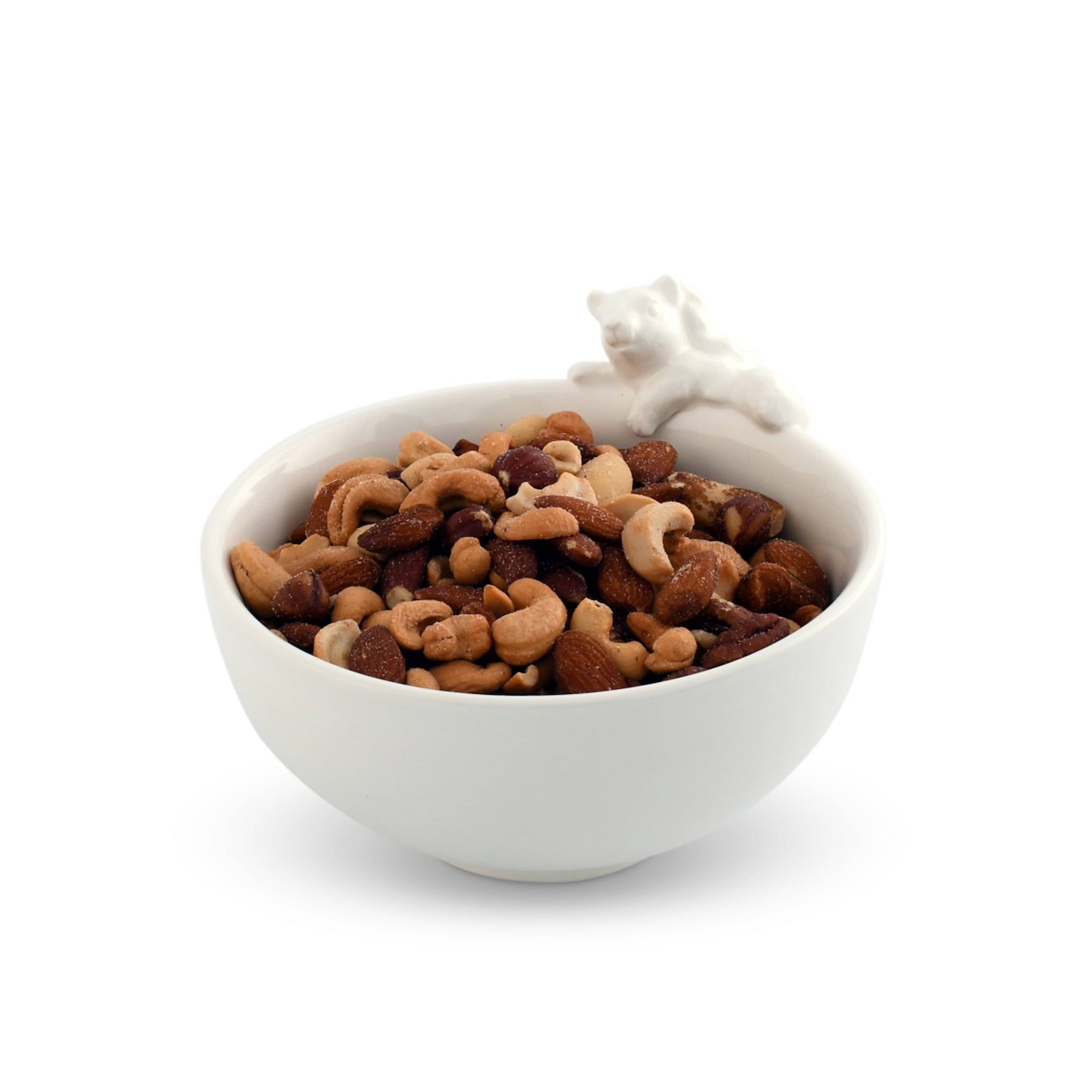 Climbing Squirrel Stoneware Nut Bowl Arthur Court Designs