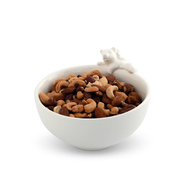 Climbing Squirrel Stoneware Nut Bowl