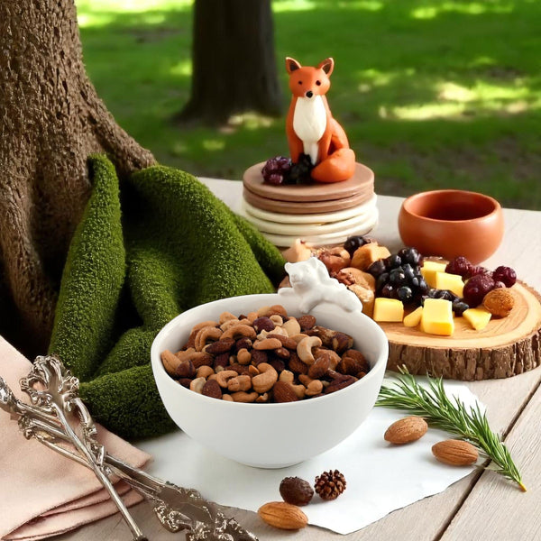 Climbing Squirrel Stoneware Nut Bowl