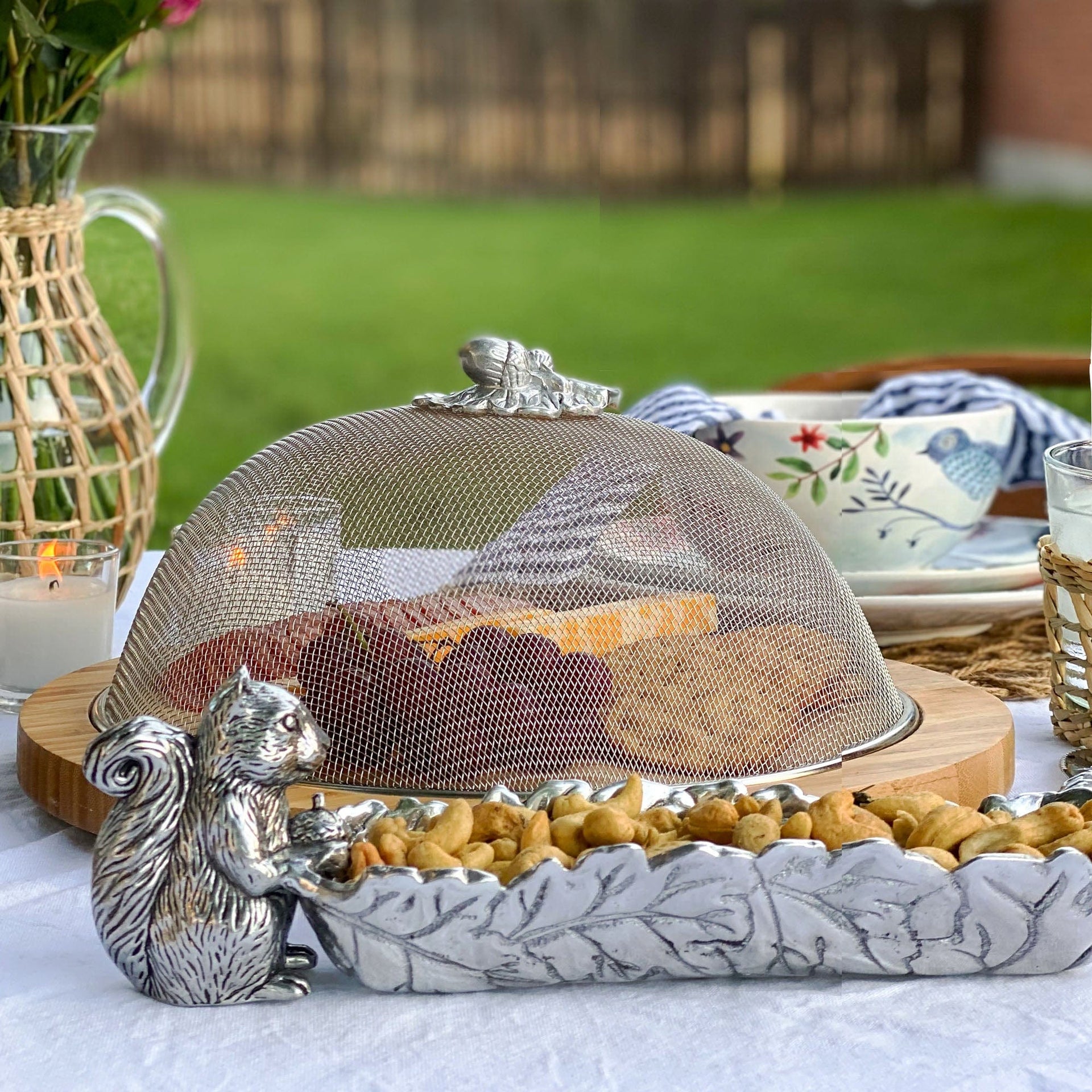 Squirrel Cracker Tray by Arthur Court Designs