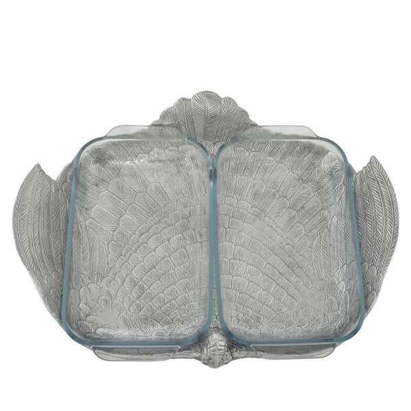 2Qt Double Base Turkey Casserole Holder Arthur Court Designs