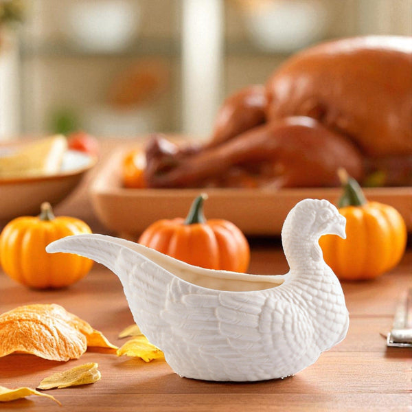 Stoneware Turkey Gravy Boat