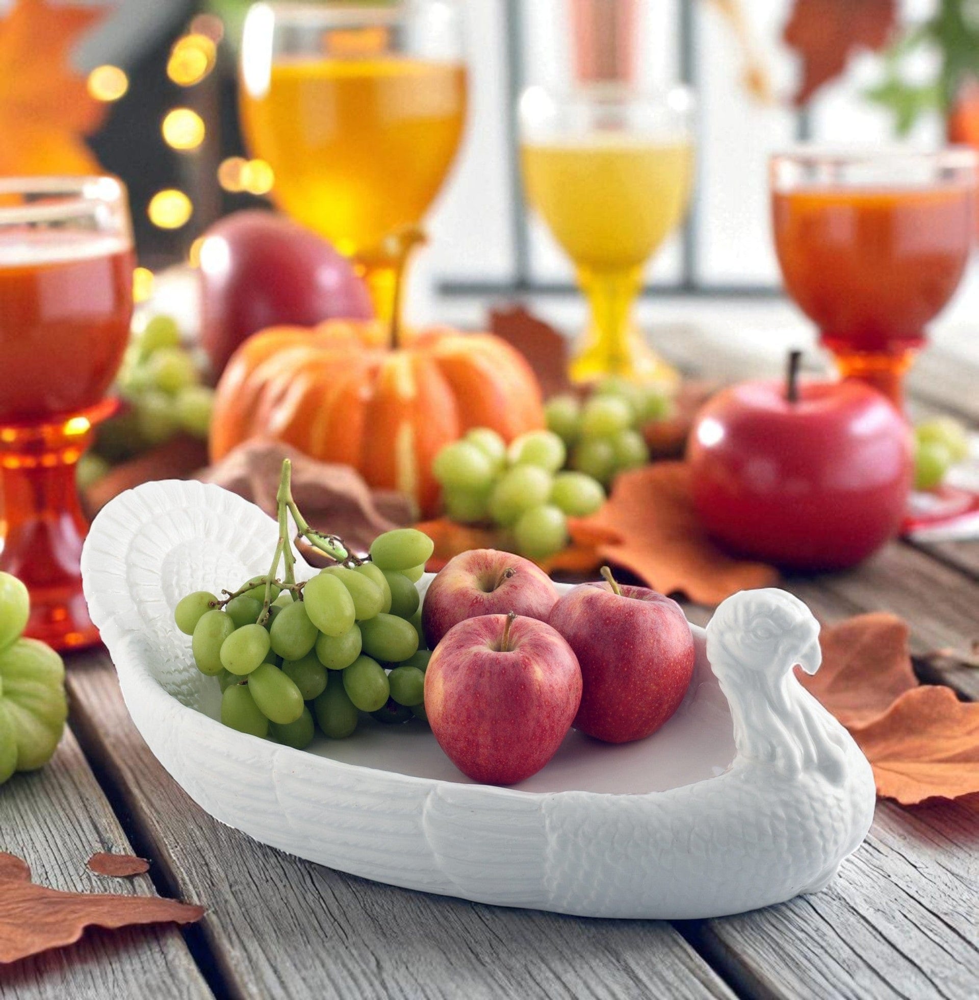 Stoneware Turkey Tray Large Arthur Court Designs