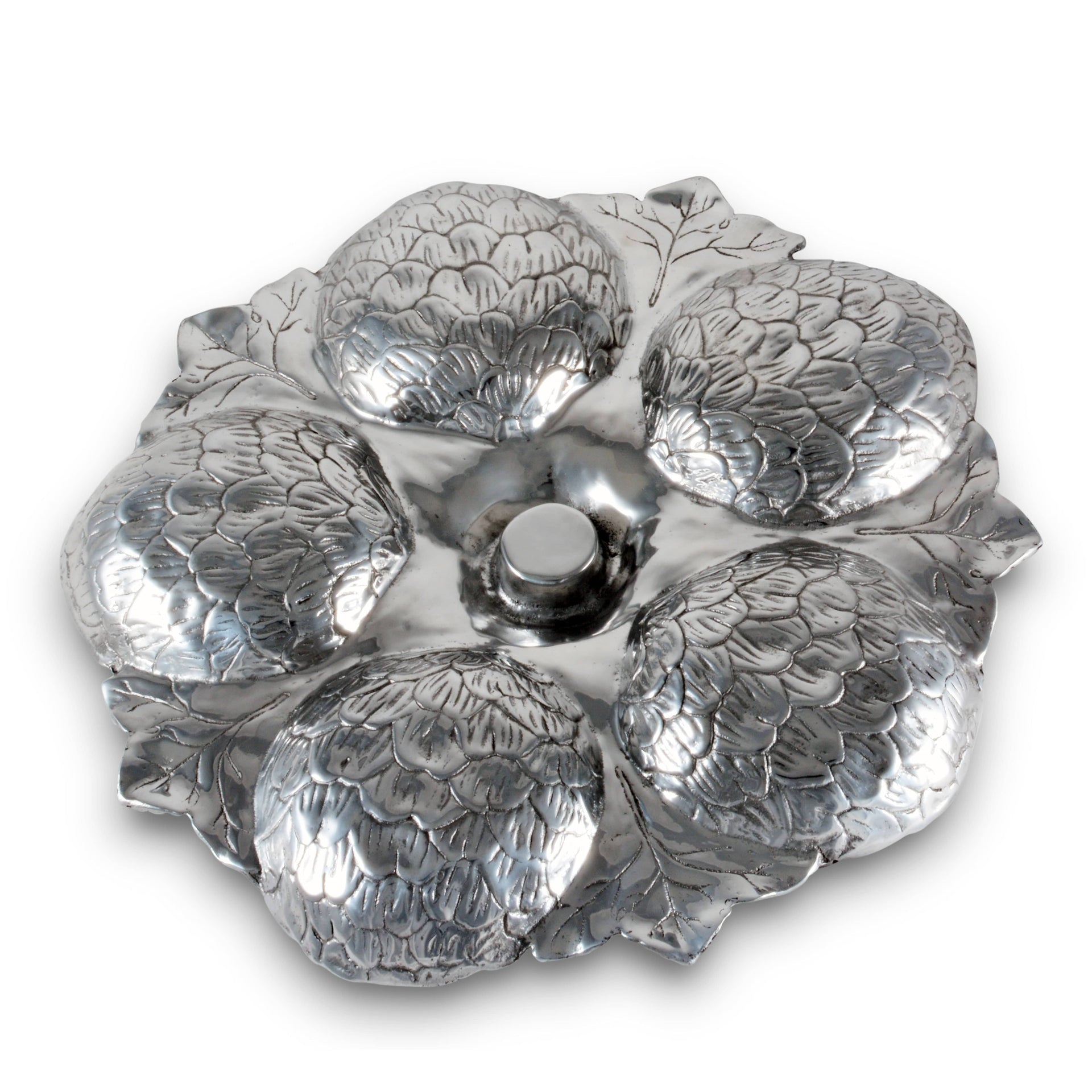 Artichoke 5 Section Snack Tray Arthur Court Designs