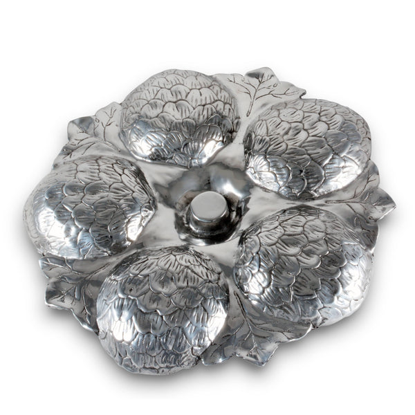 Artichoke 5 Section Snack Tray Arthur Court Designs