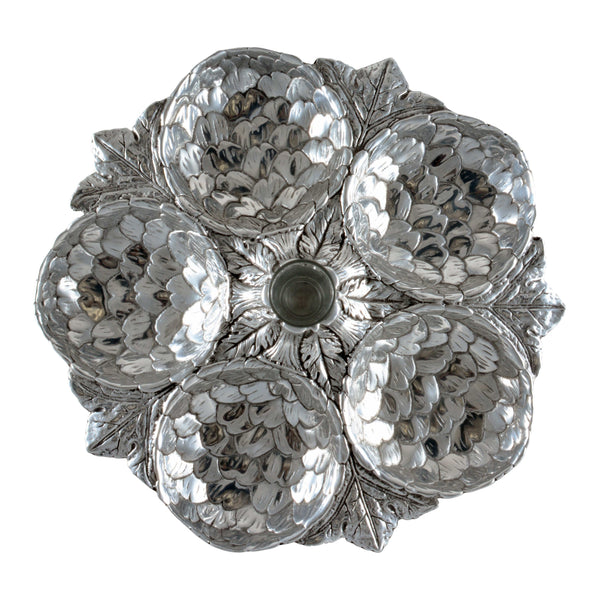 Artichoke 5 Section Snack Tray Arthur Court Designs