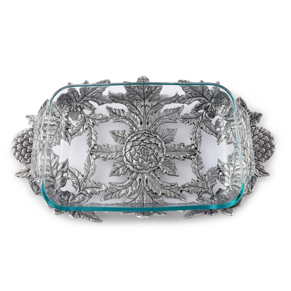 Artichoke Pyrex Holder 3qt Arthur Court Designs