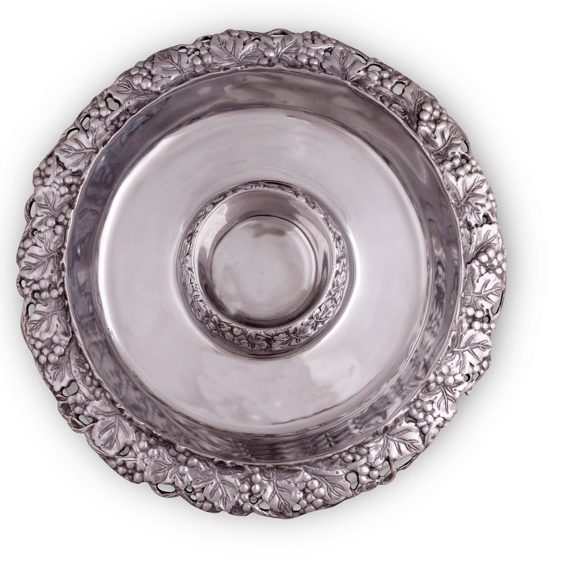 Chilling Appetizer and Seafood Serving Bowl - Grape Pattern