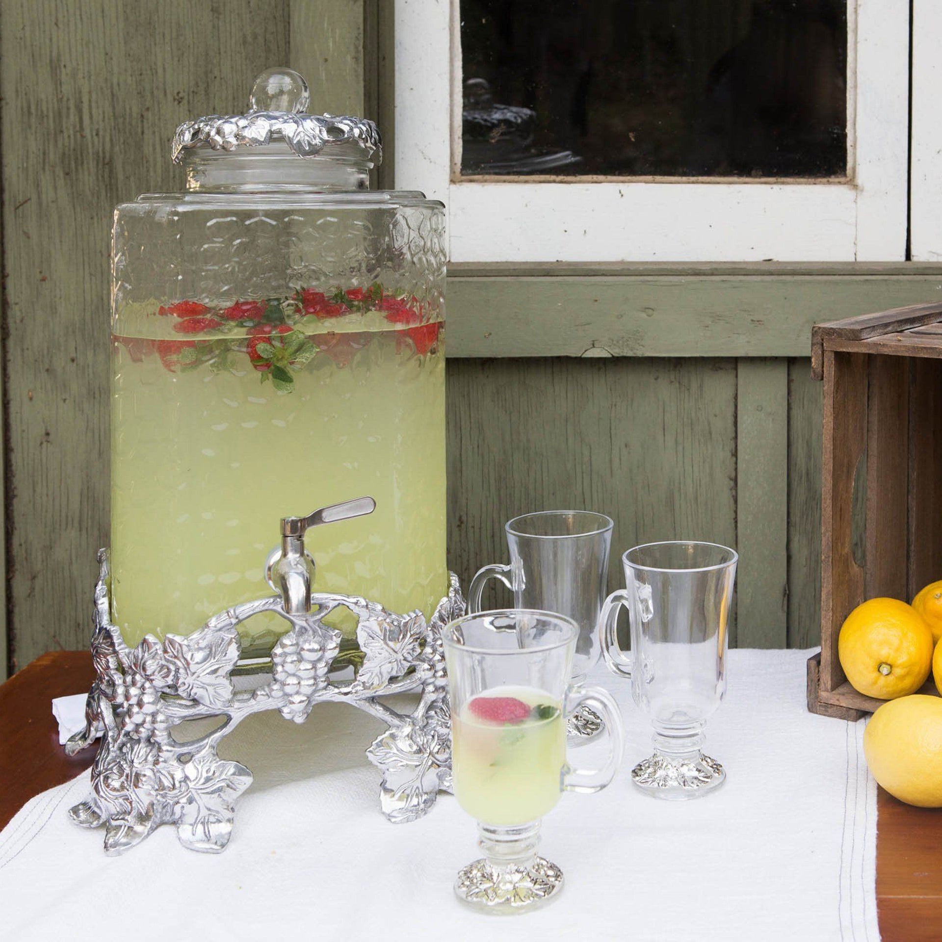 Elevated Grape Beverage Server Arthur Court Designs