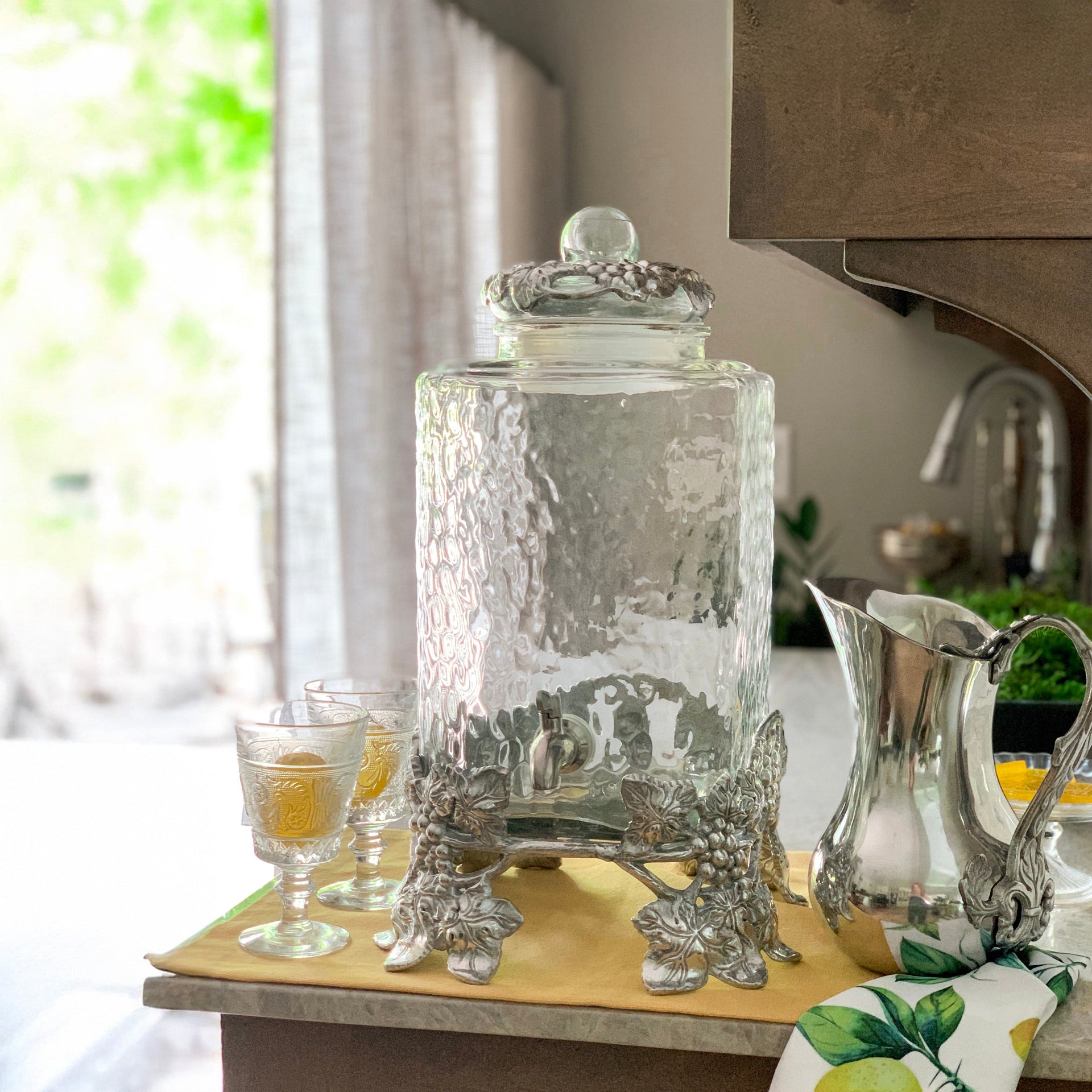 Elevated Grape Beverage Server Arthur Court Designs