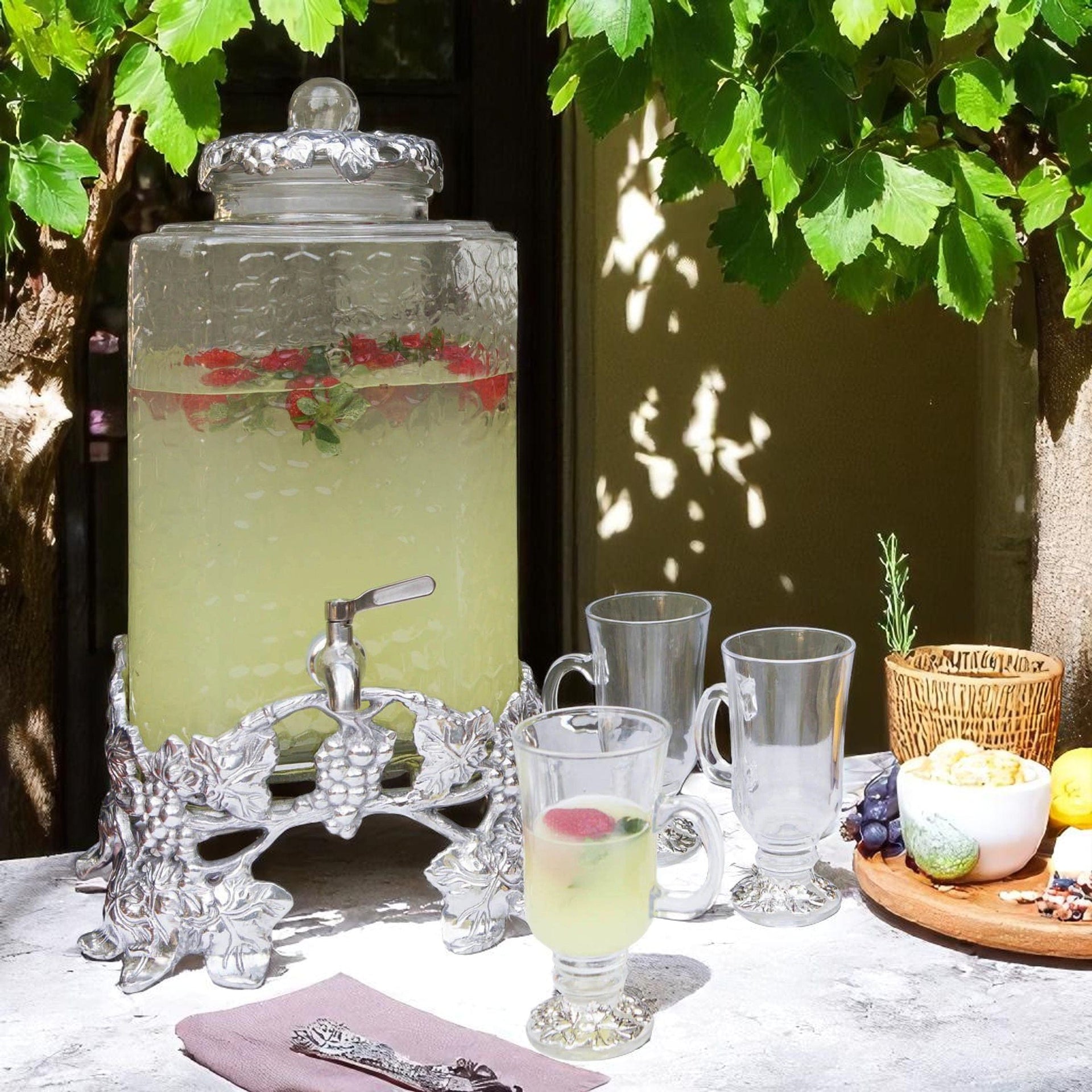 Elevated Grape Beverage Server Arthur Court Designs