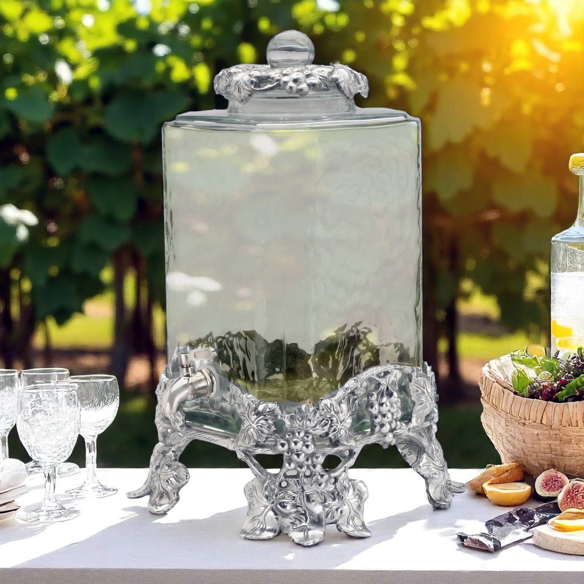 Elevated Grape Beverage Server Arthur Court Designs
