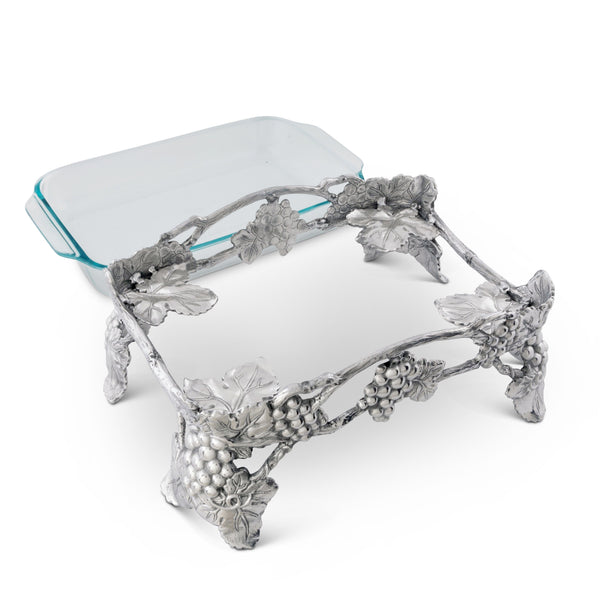 Elevated Grape Pyrex Holder 3qt Arthur Court Designs