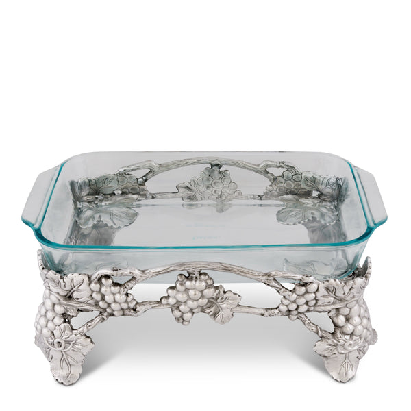 Elevated Grape Pyrex Holder 3qt Arthur Court Designs
