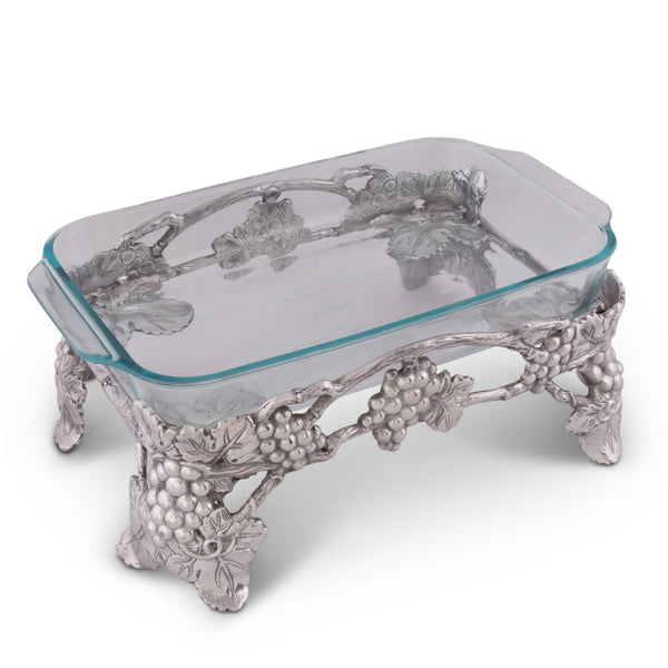 Elevated Grape Pyrex Holder 3qt Arthur Court Designs