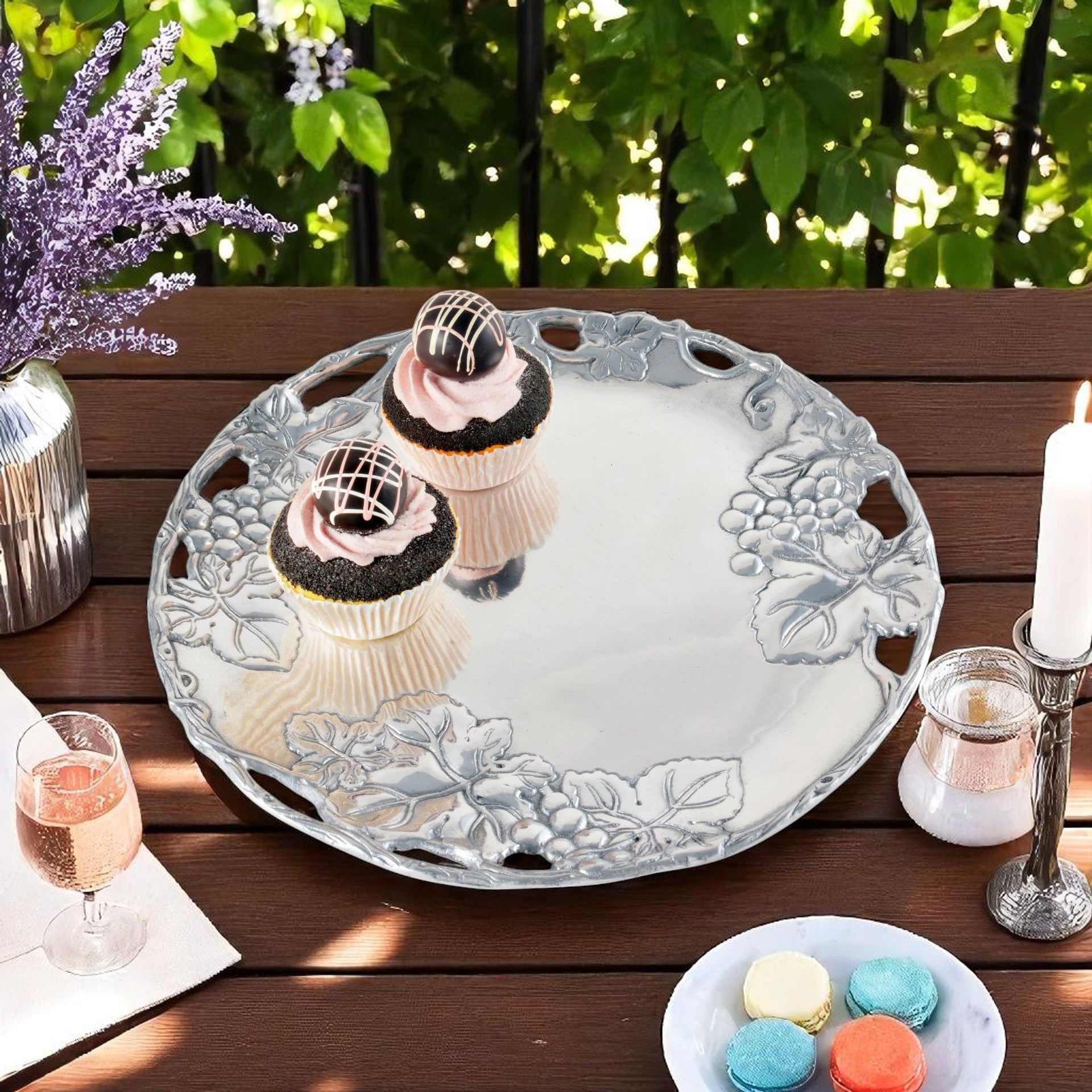 Grape 12 Round Plate Arthur Court Designs