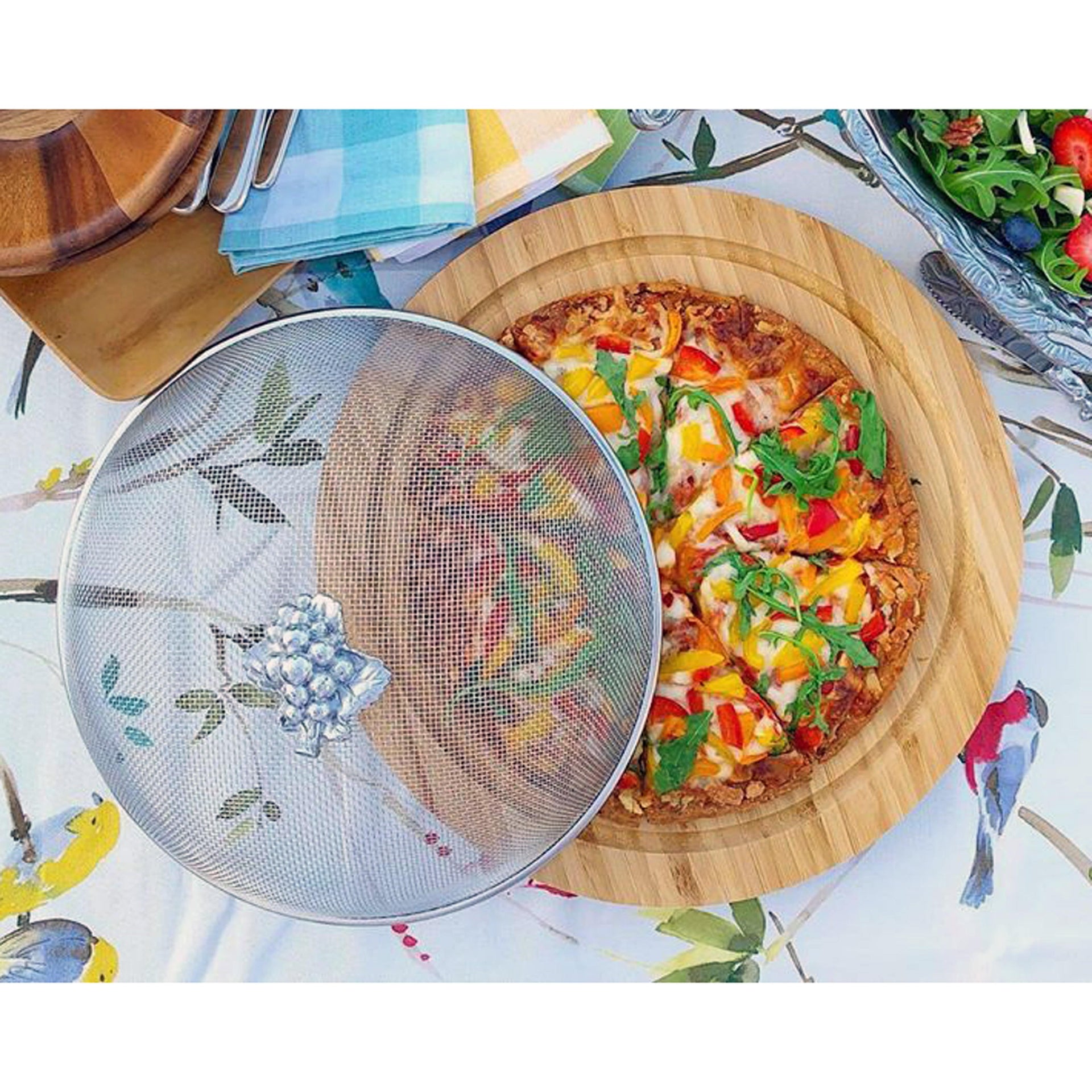 Grape 3 Piece Picnic Cheese Board / Spreader Arthur Court Designs