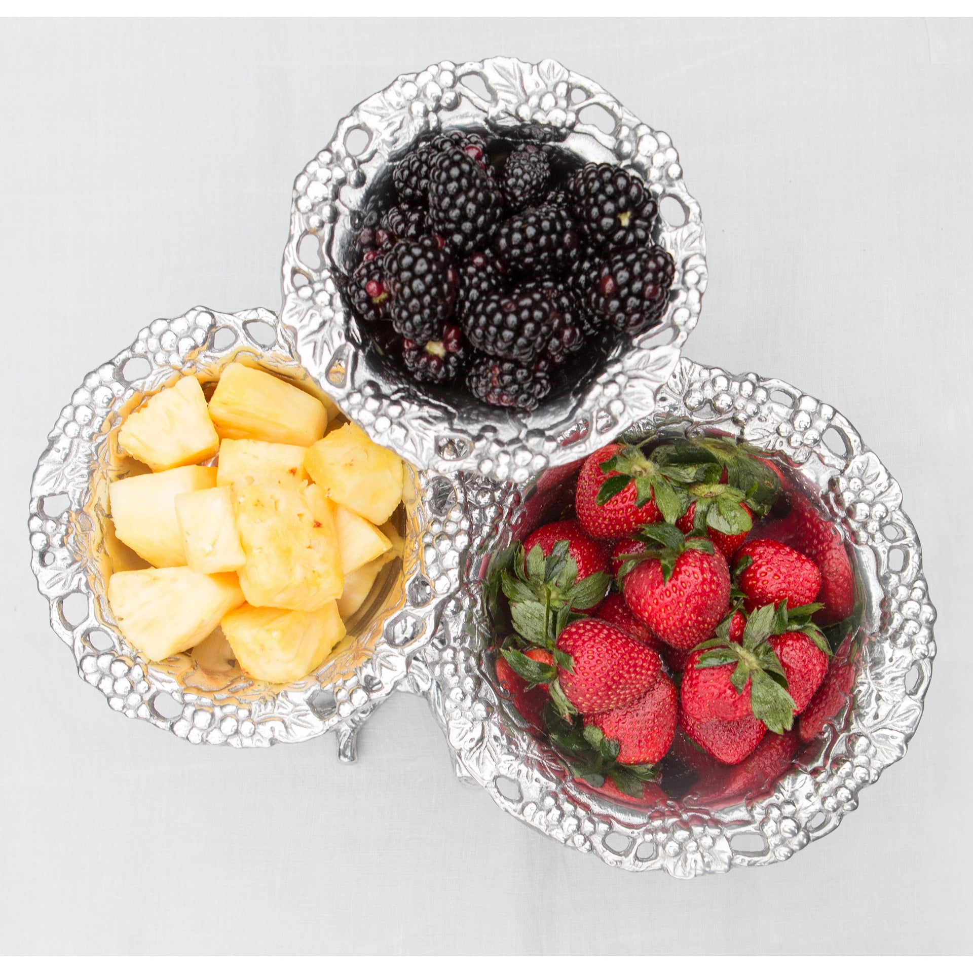 Grape 3-Tiered Bowl Arthur Court Designs