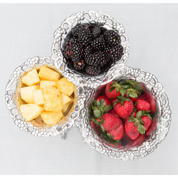 Grape 3-Tiered Bowl Arthur Court Designs