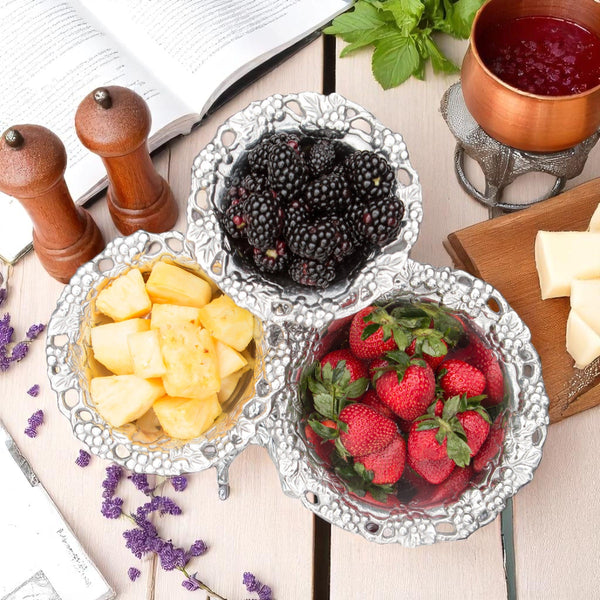 Grape 3-Tiered Bowl Arthur Court Designs