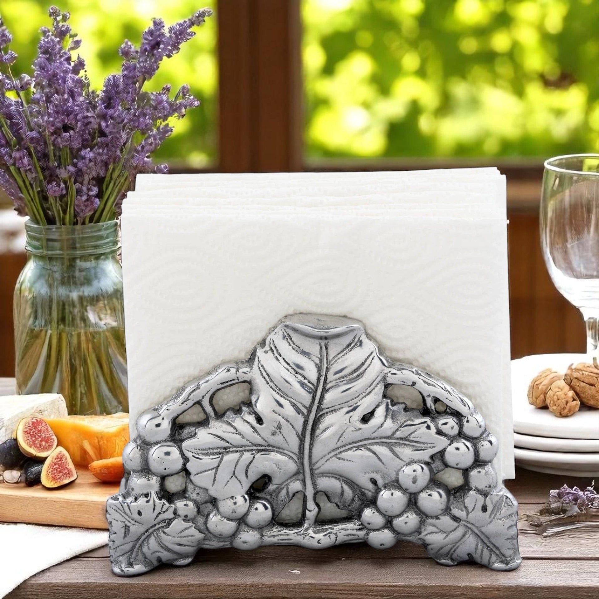 Grape 6 Napkin Holder Arthur Court Designs