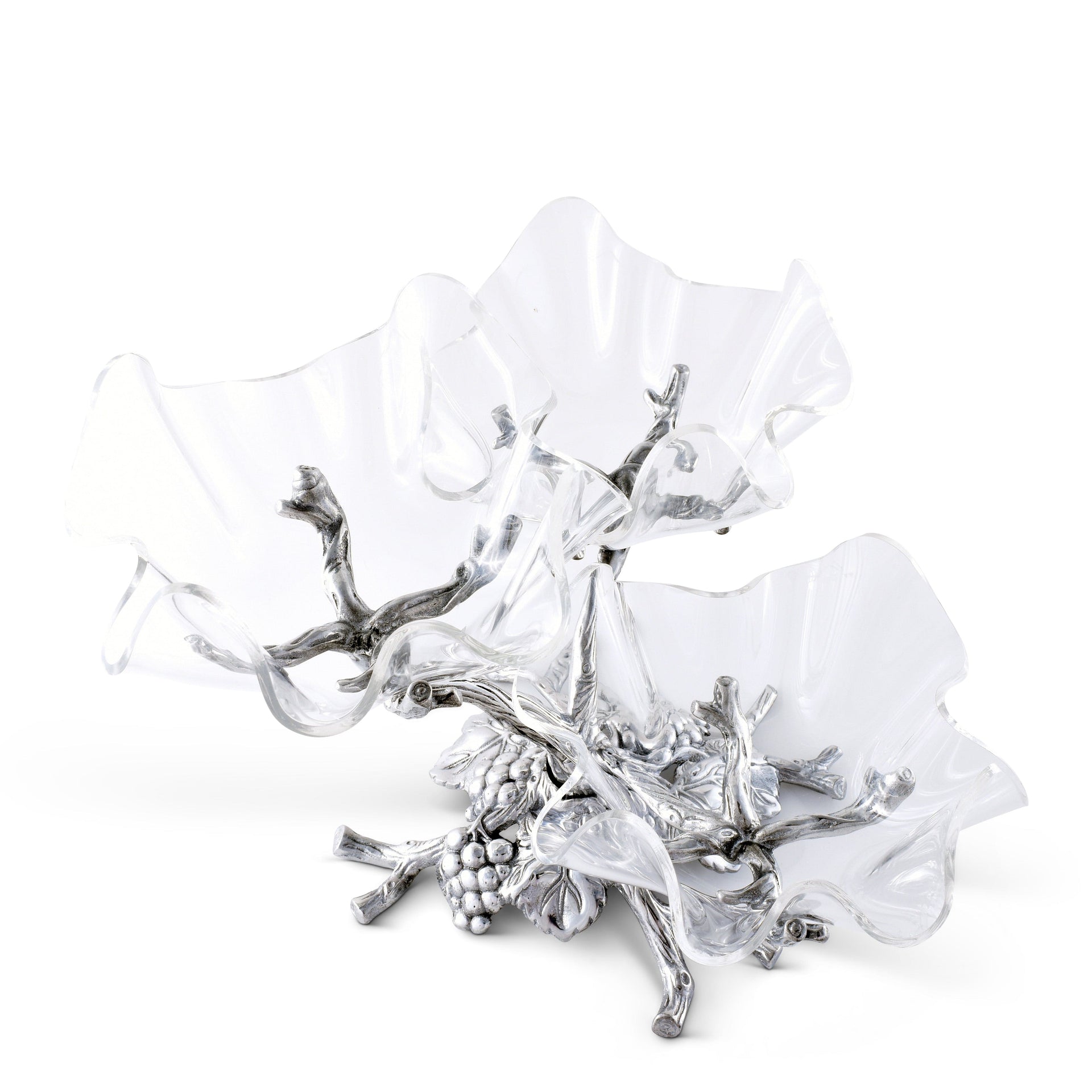 Grape Acrylic Bowls 3-Tiered Stand Arthur Court Designs