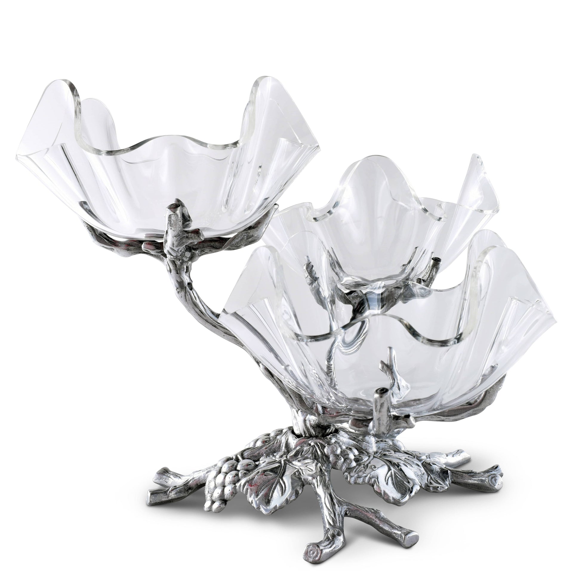 Grape Acrylic Bowls 3-Tiered Stand Arthur Court Designs