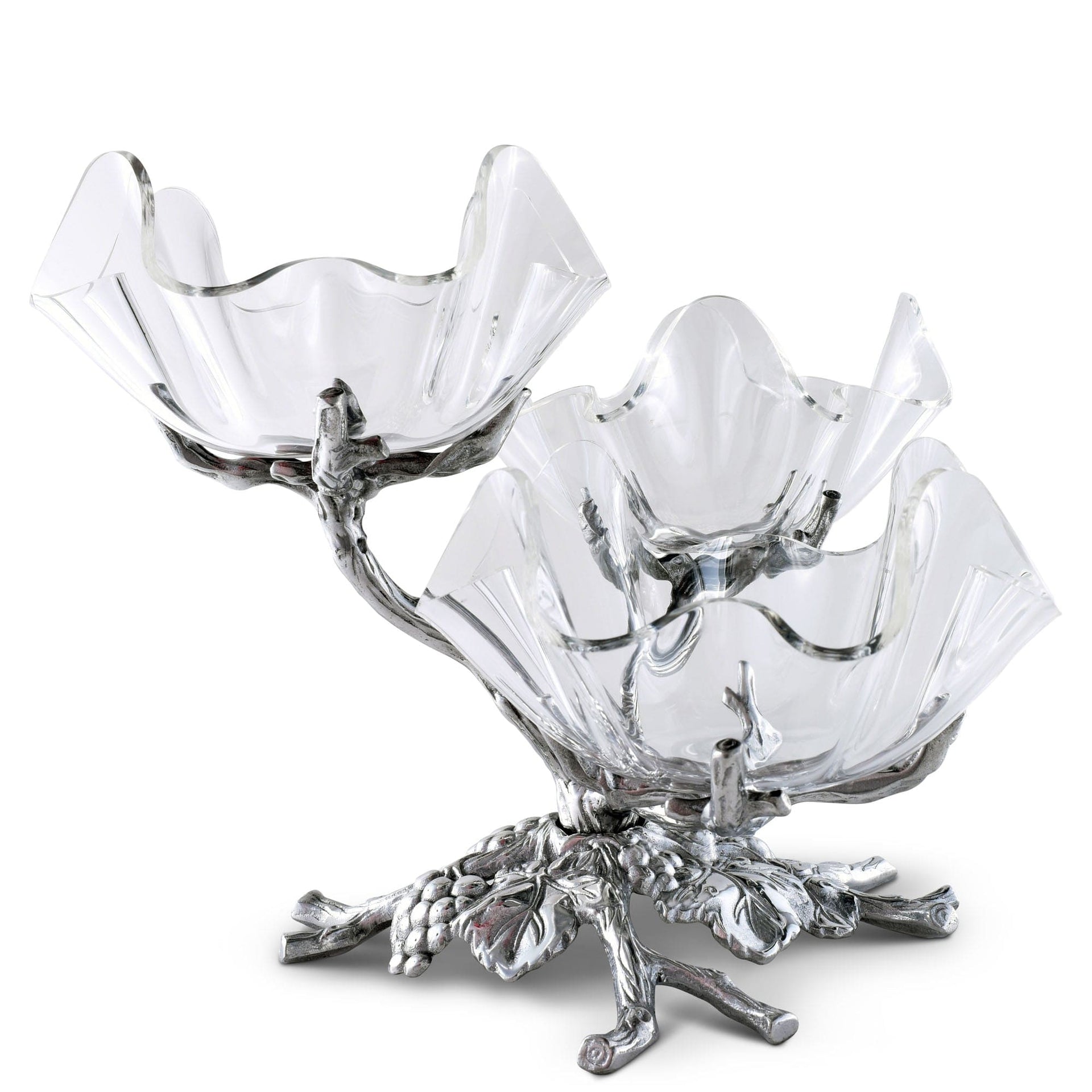 Grape Acrylic Bowls 3-Tiered Stand by Arthur Court Designs
