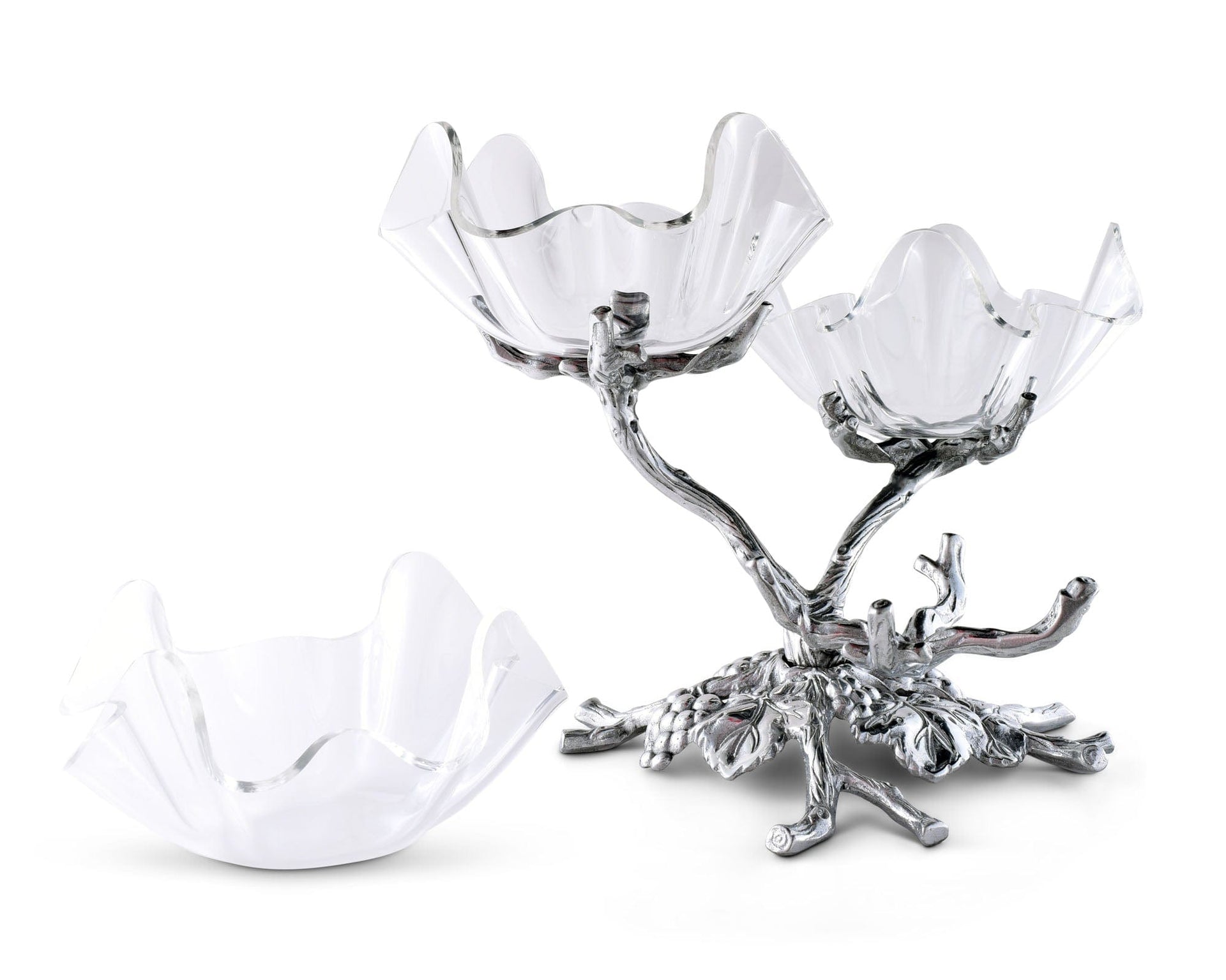 Grape Acrylic Bowls 3-Tiered Stand by Arthur Court Designs