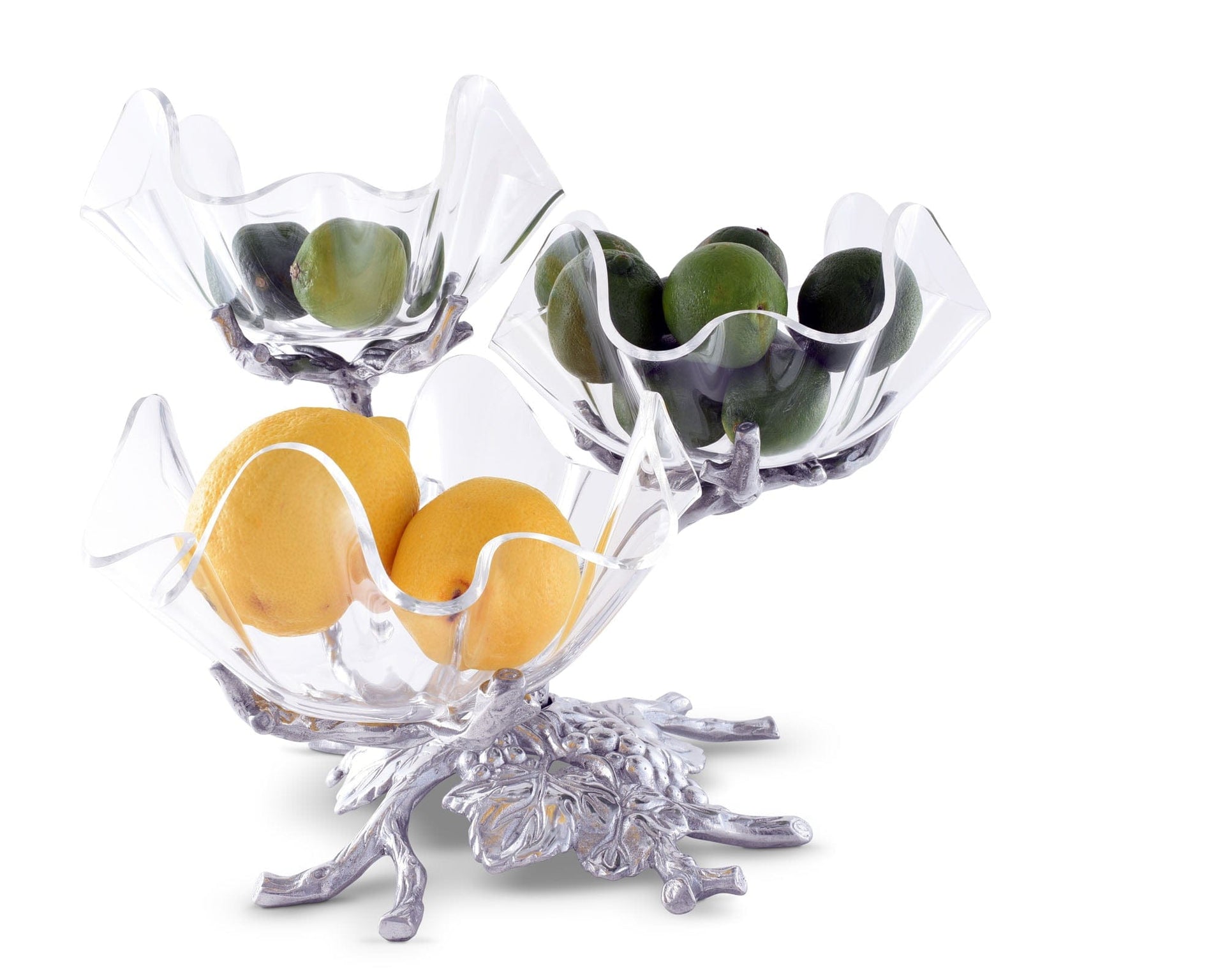 Grape Acrylic Bowls 3-Tiered Stand by Arthur Court Designs