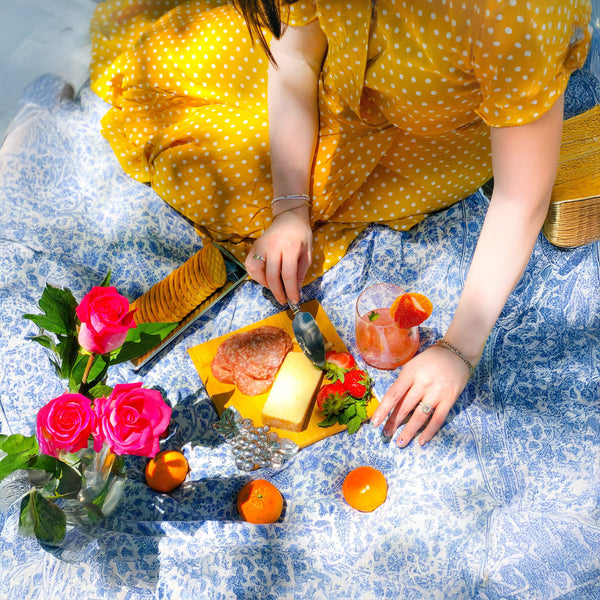 Grape Bamboo Cheese Set Arthur Court Designs