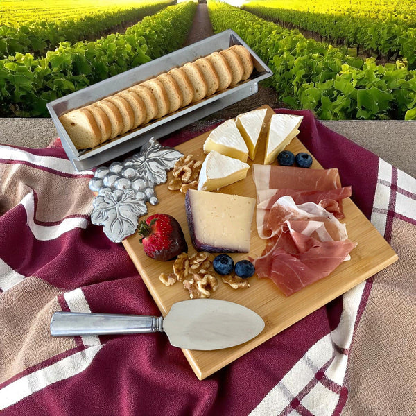 Grape Bamboo Cheese Set Arthur Court Designs