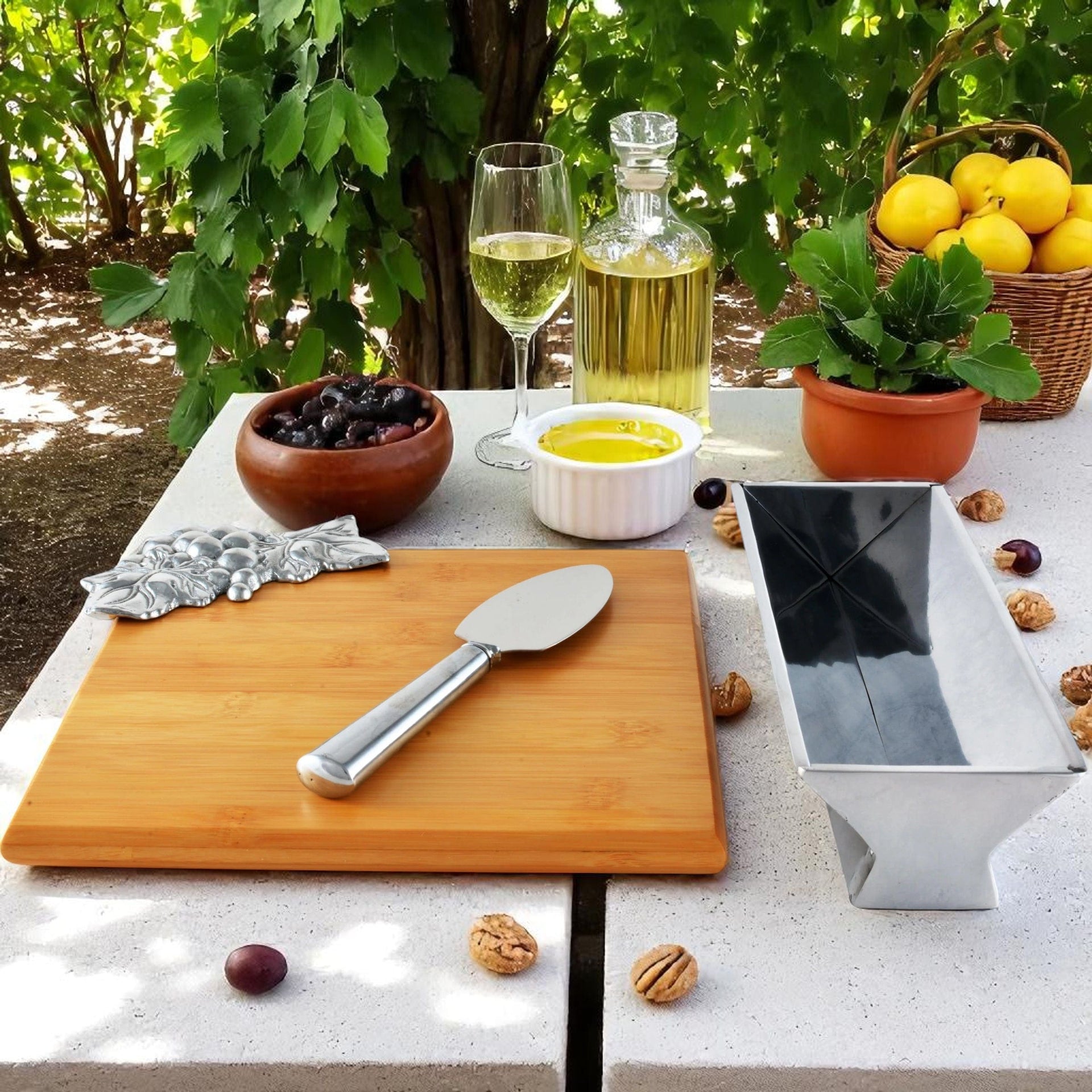 Grape Bamboo Cheese Set