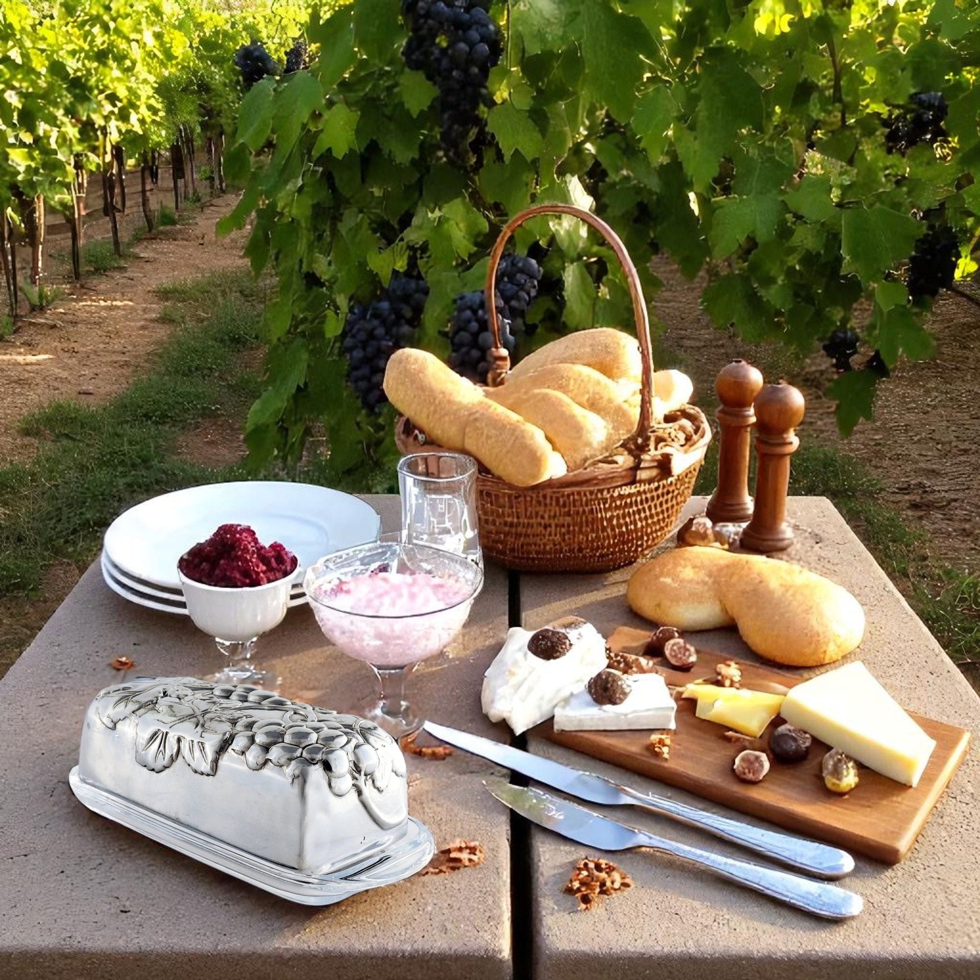 Grape Butter Dish Arthur Court Designs