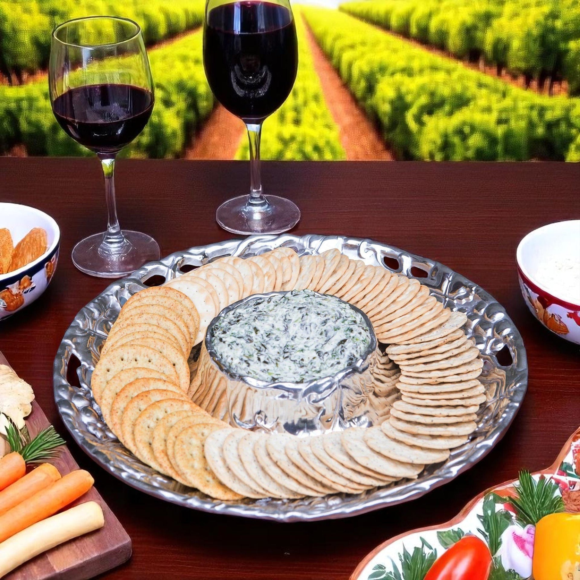 Grape Chip and Dip Arthur Court Designs