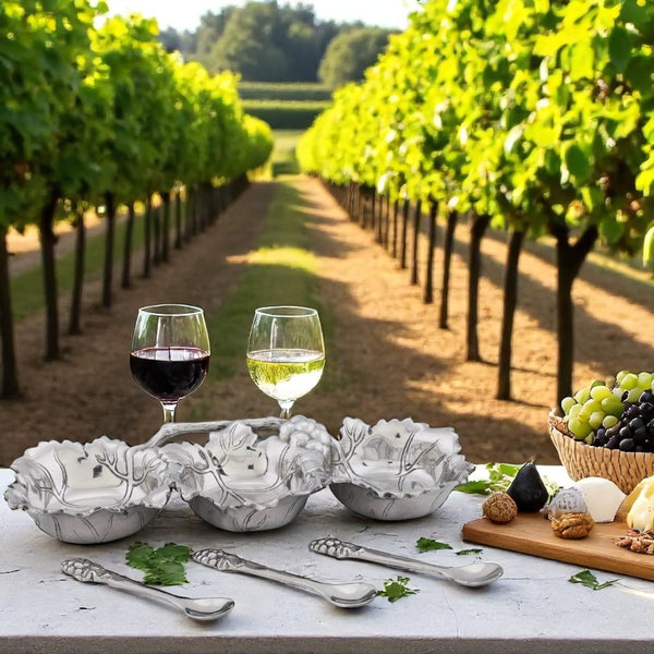 Grape Condiment Server Arthur Court Designs