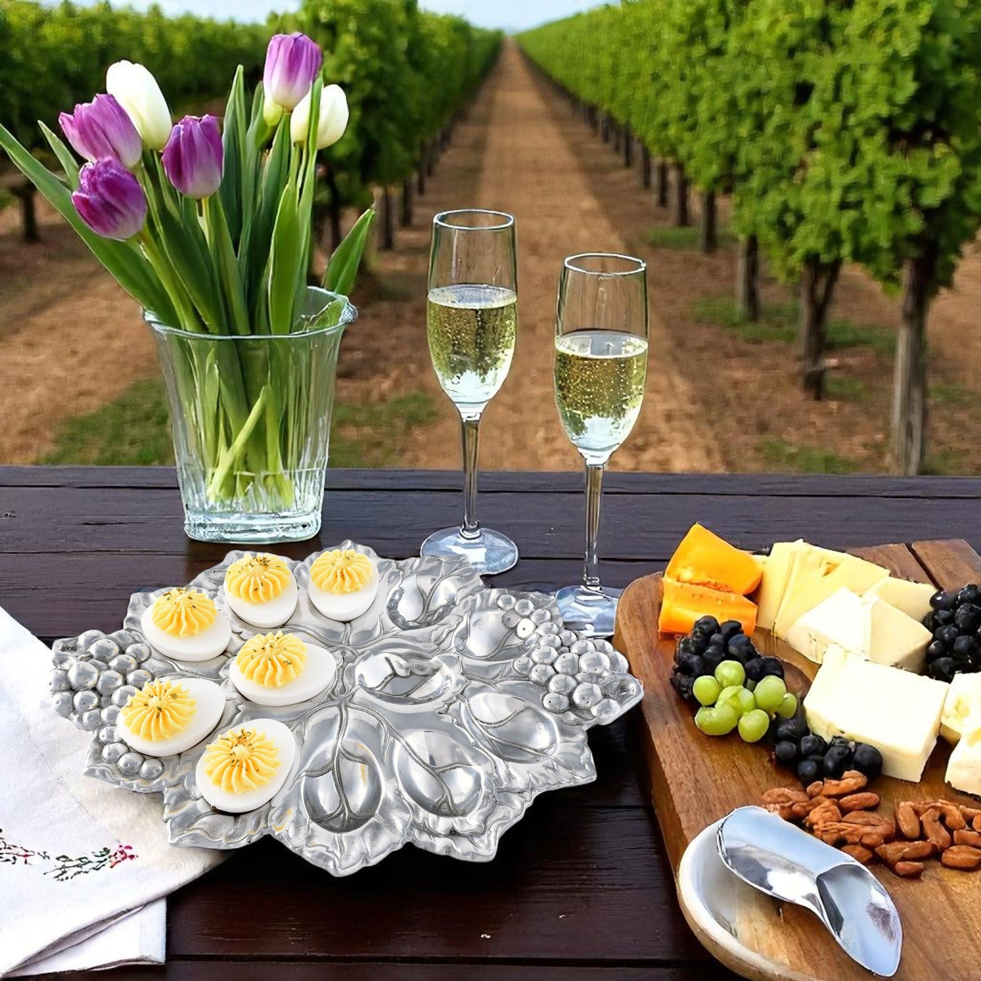 Grape Deviled Egg Holder Arthur Court Designs