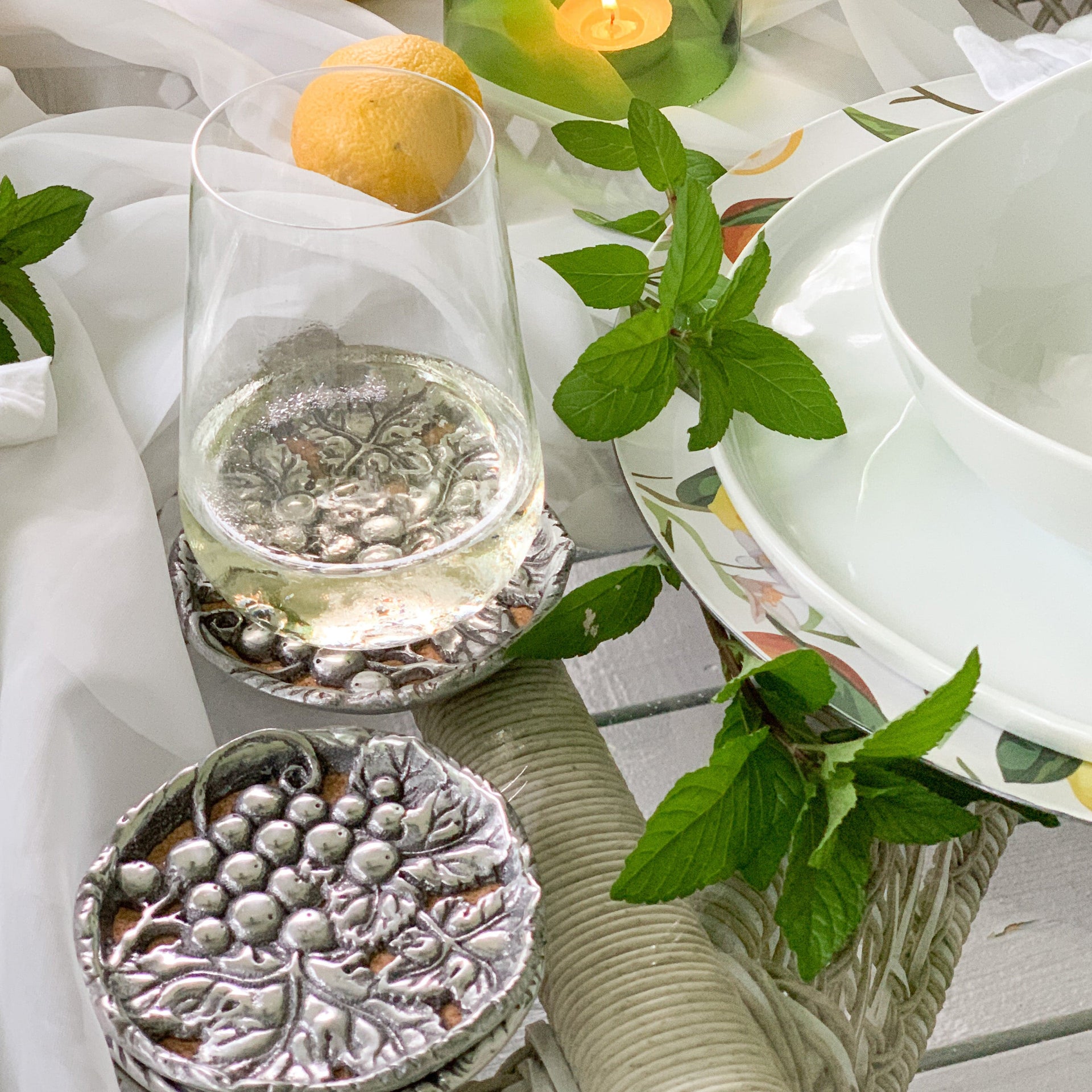 Grape Drink Coaster Set of 4