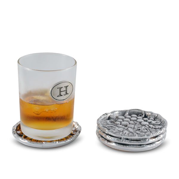 Grape Drink Coaster Set of 4 Arthur Court Designs