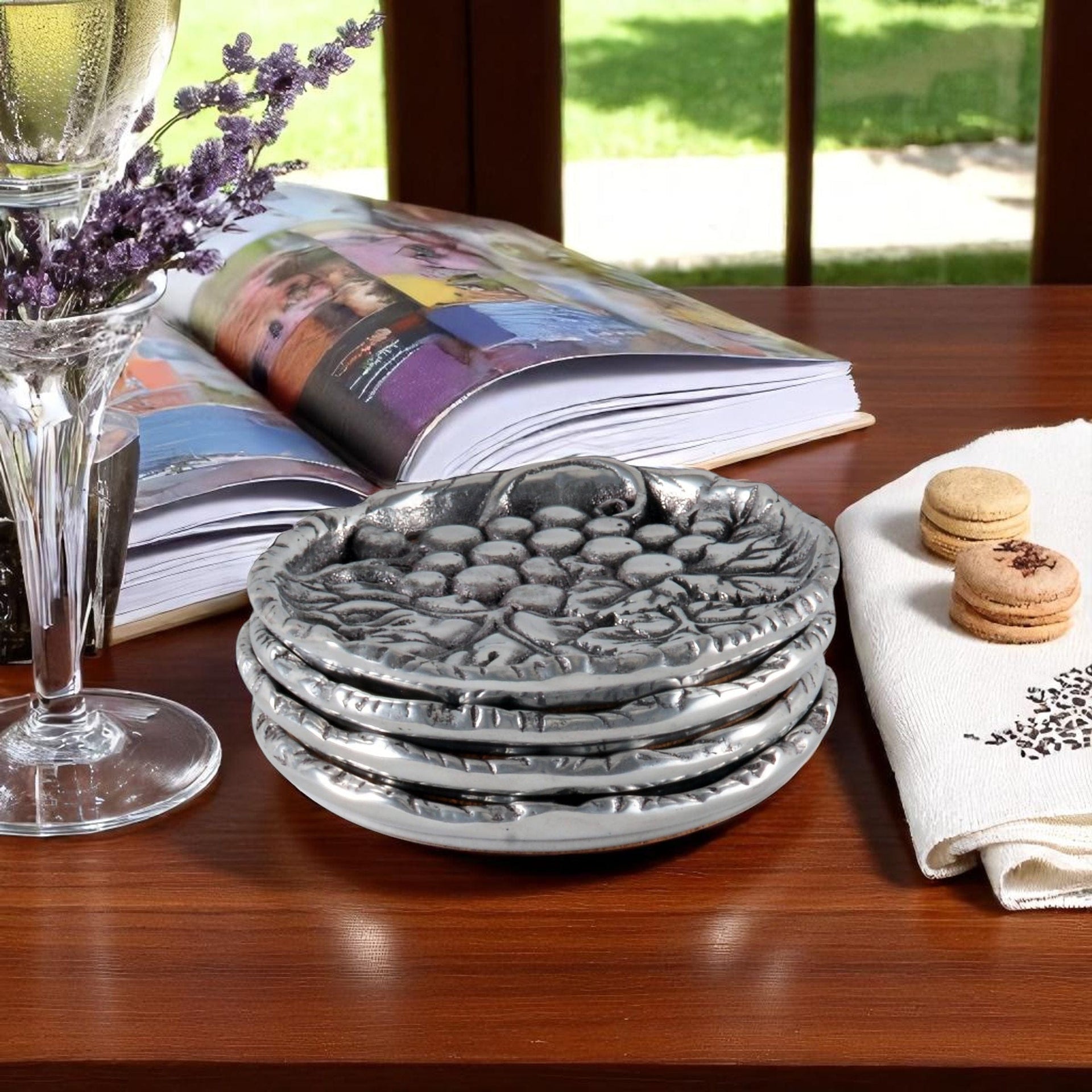 Grape Drink Coaster Set of 4 Arthur Court Designs